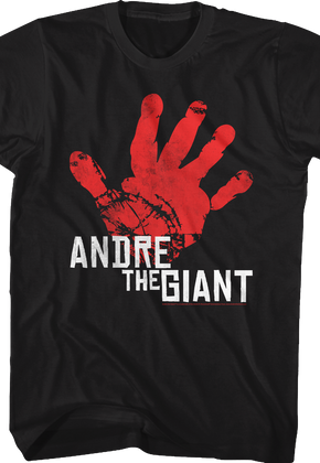 Distressed Handprint Andre The Giant T-Shirt