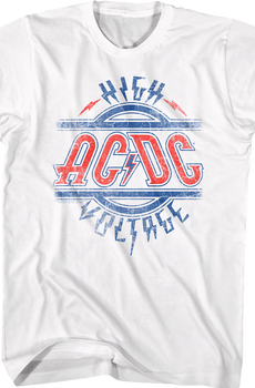 Distressed High Voltage ACDC Shirt