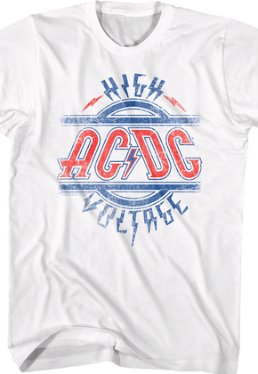 Distressed High Voltage ACDC Shirt