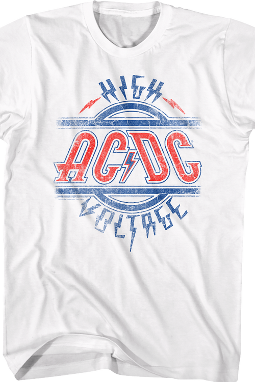 Distressed High Voltage ACDC Shirtmain product image
