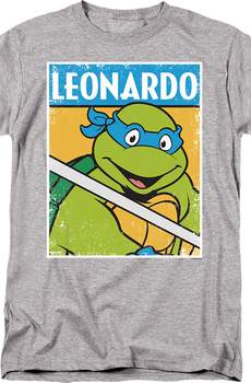 Distressed Leonardo Photo Teenage Mutant Ninja Turtles T-Shirt