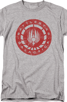Distressed Logo Battlestar Galactica T-Shirt