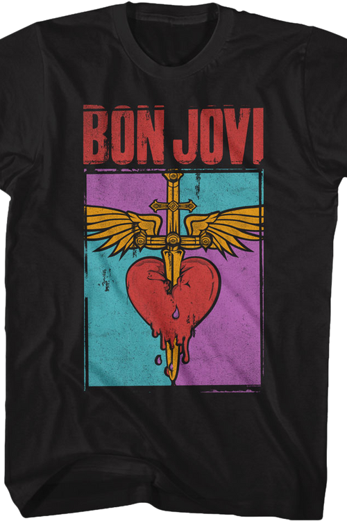 Distressed Logo Bon Jovi T-Shirtmain product image