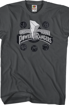 Distressed Logo Mighty Morphin Power Rangers T-Shirt