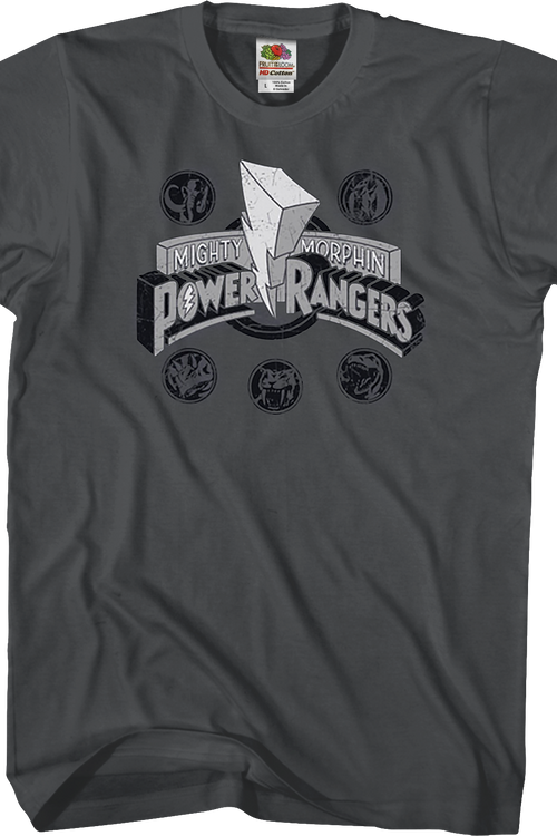 Distressed Logo Mighty Morphin Power Rangers T-Shirtmain product image