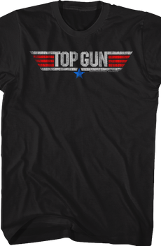 Distressed Logo Top Gun T-Shirt