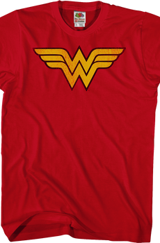 Distressed Logo Wonder Woman T-Shirt