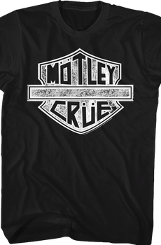 Distressed Motorcycle Logo Motley Crue T-Shirt