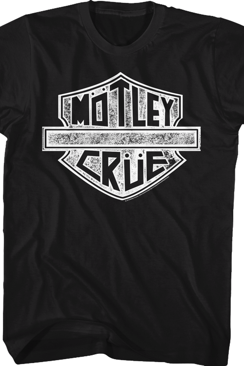 Distressed Motorcycle Logo Motley Crue T-Shirtmain product image