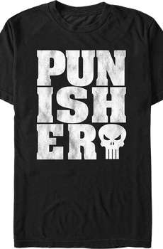 Distressed Punisher Marvel Comics T-Shirt