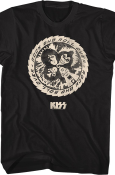 Distressed Rock and Roll Over KISS T-Shirt