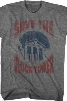 Distressed Save The Clock Tower Back To The Future Shirt