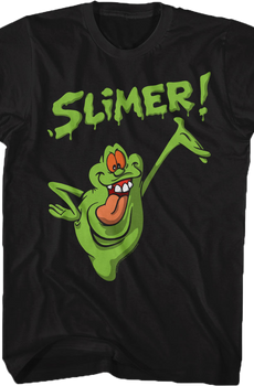 Distressed Slimer Real Ghostbusters T-Shirt