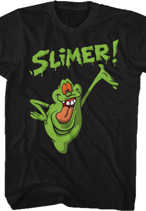 Distressed Slimer Real Ghostbusters T-Shirt