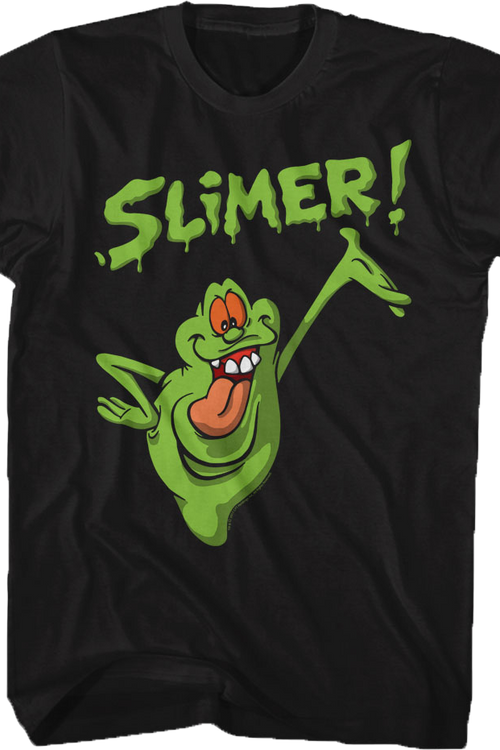 Distressed Slimer Real Ghostbusters T-Shirtmain product image