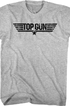 Distressed Top Gun Logo T-Shirt