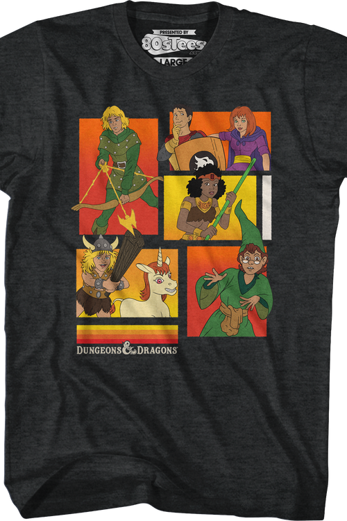 Cartoon Characters Collage Dungeons & Dragons T-Shirtmain product image