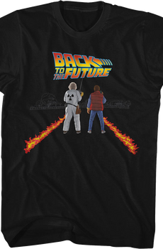 Doc And Marty Fire Streaks Back To The Future T-Shirt