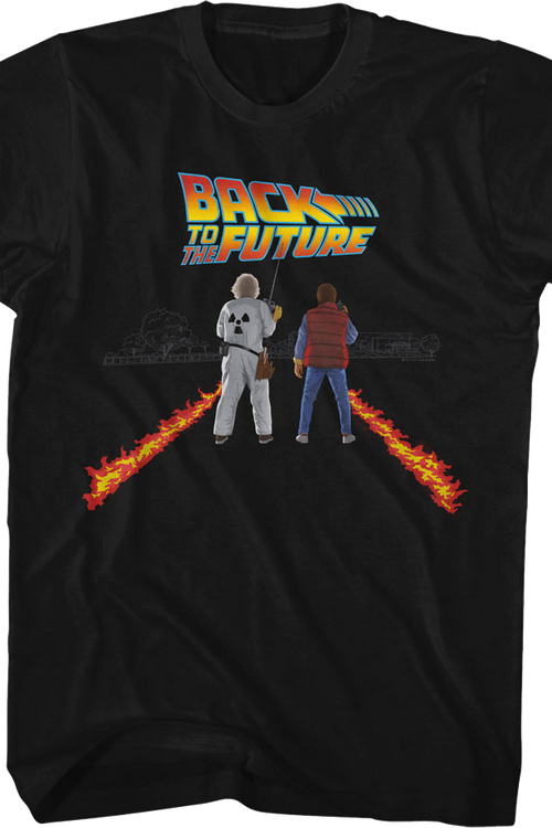 Doc And Marty Fire Streaks Back To The Future T-Shirtmain product image