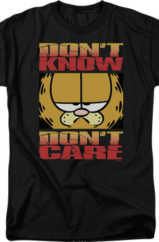 Don't Know Don't Care Garfield T-Shirt