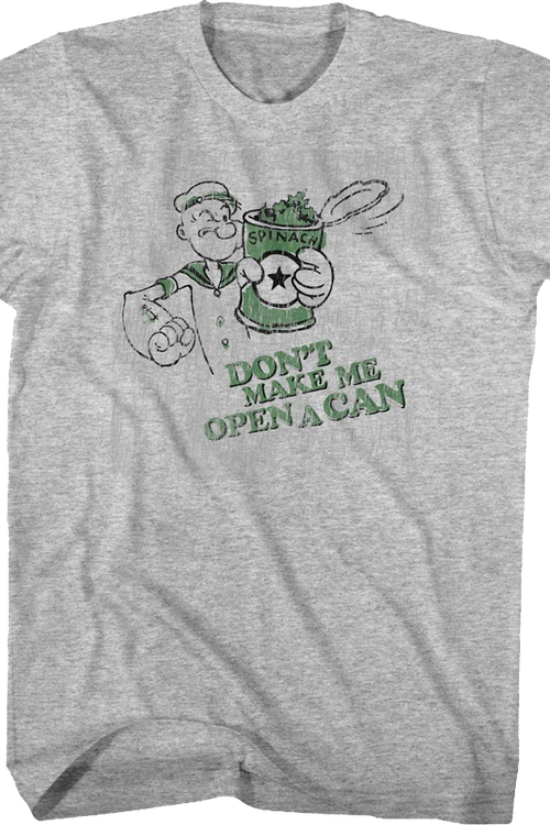Don't Make Me Open A Can Popeye T-Shirtmain product image