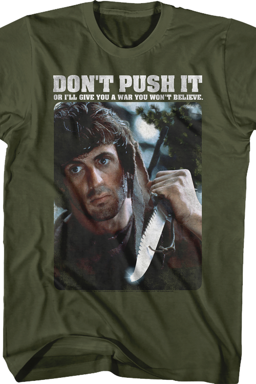 Don't Push It Rambo T-Shirtmain product image