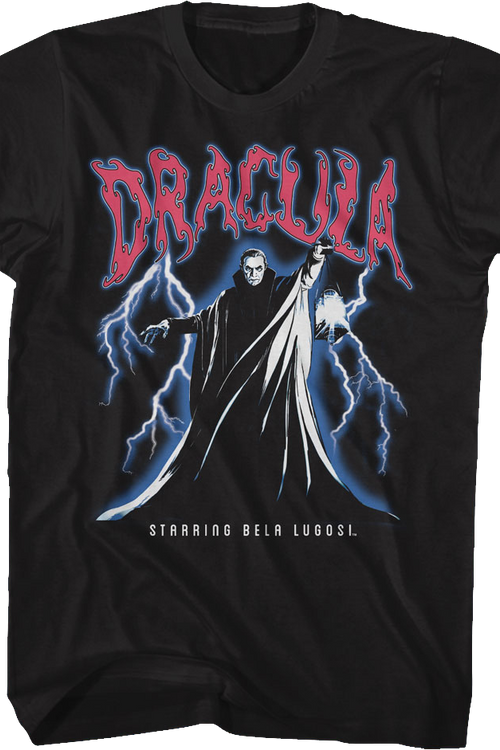 Dracula Lightning Storm Bela Lugosi T-Shirtmain product image
