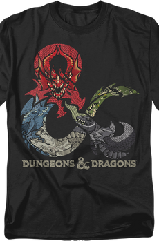 Dragons In Logo Dungeons & Dragons T-Shirt