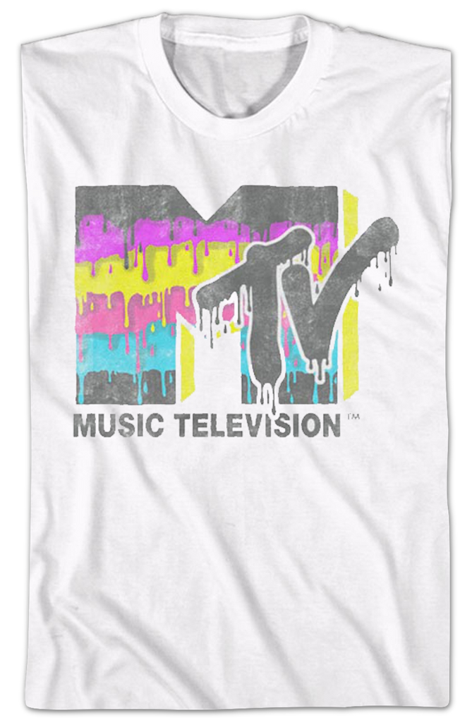 Dripping Paint Logo MTV Shirt Dripping Paint Logo MTV Shirt