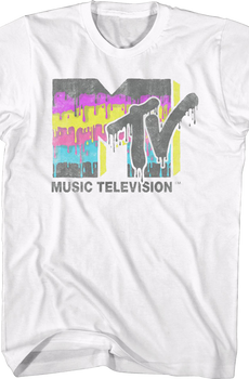 Dripping Paint Logo MTV Shirt