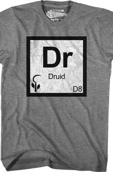Druid Element Symbol Dungeons & Dragons T-Shirt
