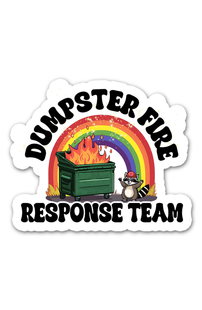 Dumpster Fire Response Team Mouse Pad - Funny Office Desk Accessory 9.5x7.9 Inches