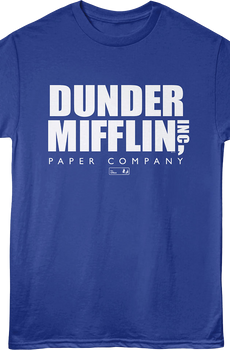 Dunder Mifflin Logo The Office T-Shirt