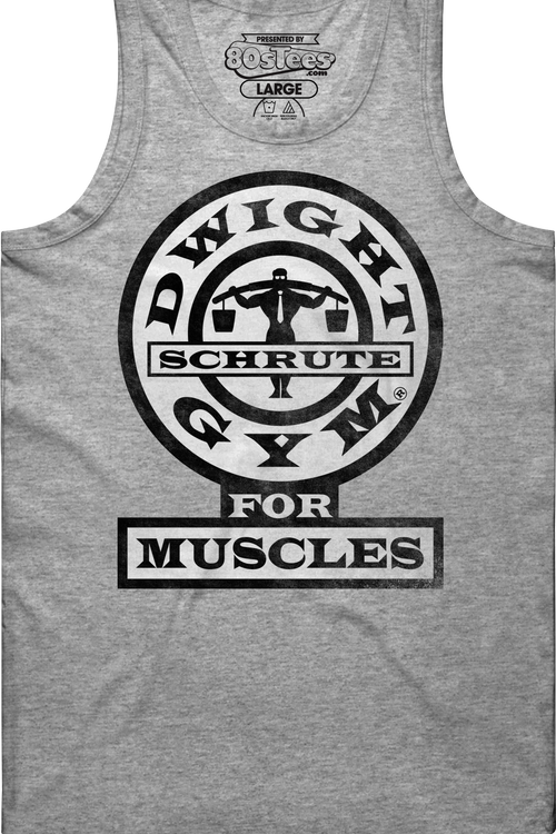 Dwight Schrute Gym For Muscles The Office Tank Topmain product image