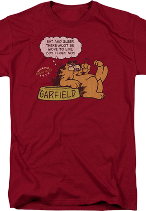 Eat And Sleep Garfield T-Shirt