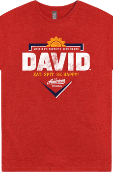 Eat Spit Be Happy David Sunflower Seeds T-Shirt