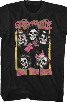 Eat The Rich Aerosmith Black T-Shirt
