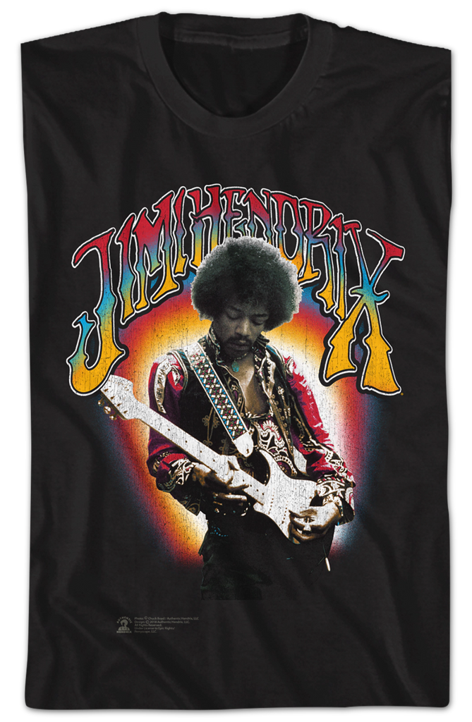 Electric Colors Jimi Hendrix T Shirt Jimi Hendrix Mens T Shirt