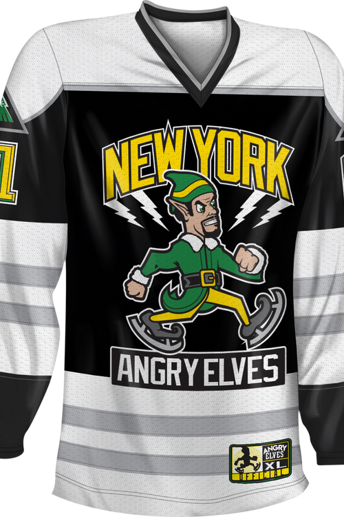 Elf Movie Miles Finch New York Angry Elves Hockey Jerseymain product image