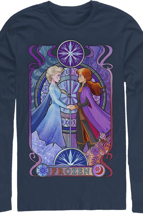 Elsa And Anna Frozen Long Sleeve Shirtmain product image