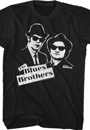 Elwood and Jake Sketch Blues Brothers T-Shirt