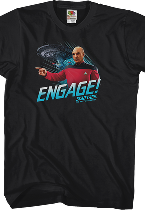 Engage Star Trek The Next Generation T-Shirt