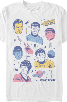 Enterprise Crew Collage Star Trek T-Shirt