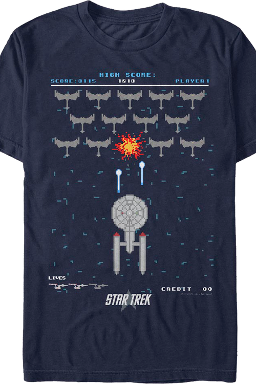 Enterprise Invaders Star Trek T-Shirtmain product image
