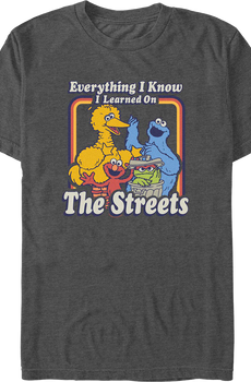 Everything I Know I Learned On The Streets Sesame Street T-Shirt