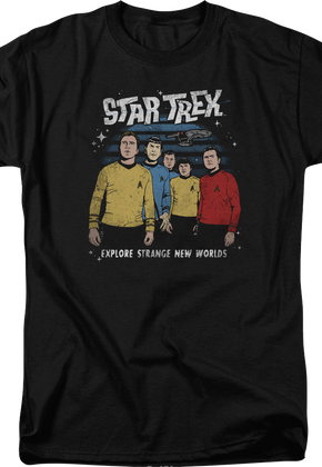 Vintage Explore Strange New Worlds Star Trek T-Shirt