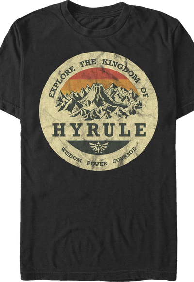 Explore the Kingdom of Hyrule Legend of Zelda T-Shirt
