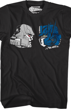 Face Off Megatron vs Optimus Prime Transformers T-Shirt