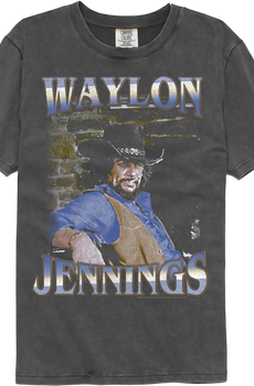 Faded Bricks Waylon Jennings Comfort Colors Brand T-Shirt