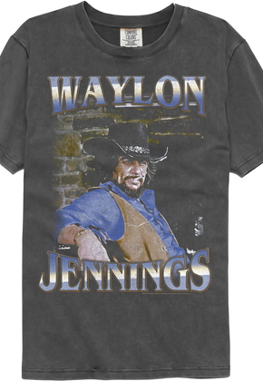 Faded Bricks Waylon Jennings Comfort Colors Brand T-Shirt